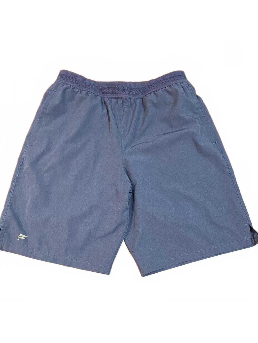 Fabletics Mens Running Shorts Sz.S/Blue-Lined/Cell Phone Pocket/8" Inseam